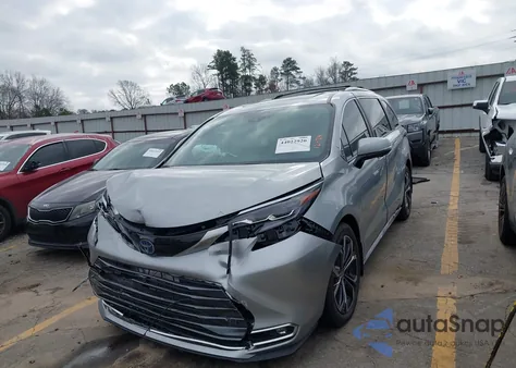 2025 Toyota Sienna Platinum from USA, damaged, VIN 5TDERKEC0SS283560